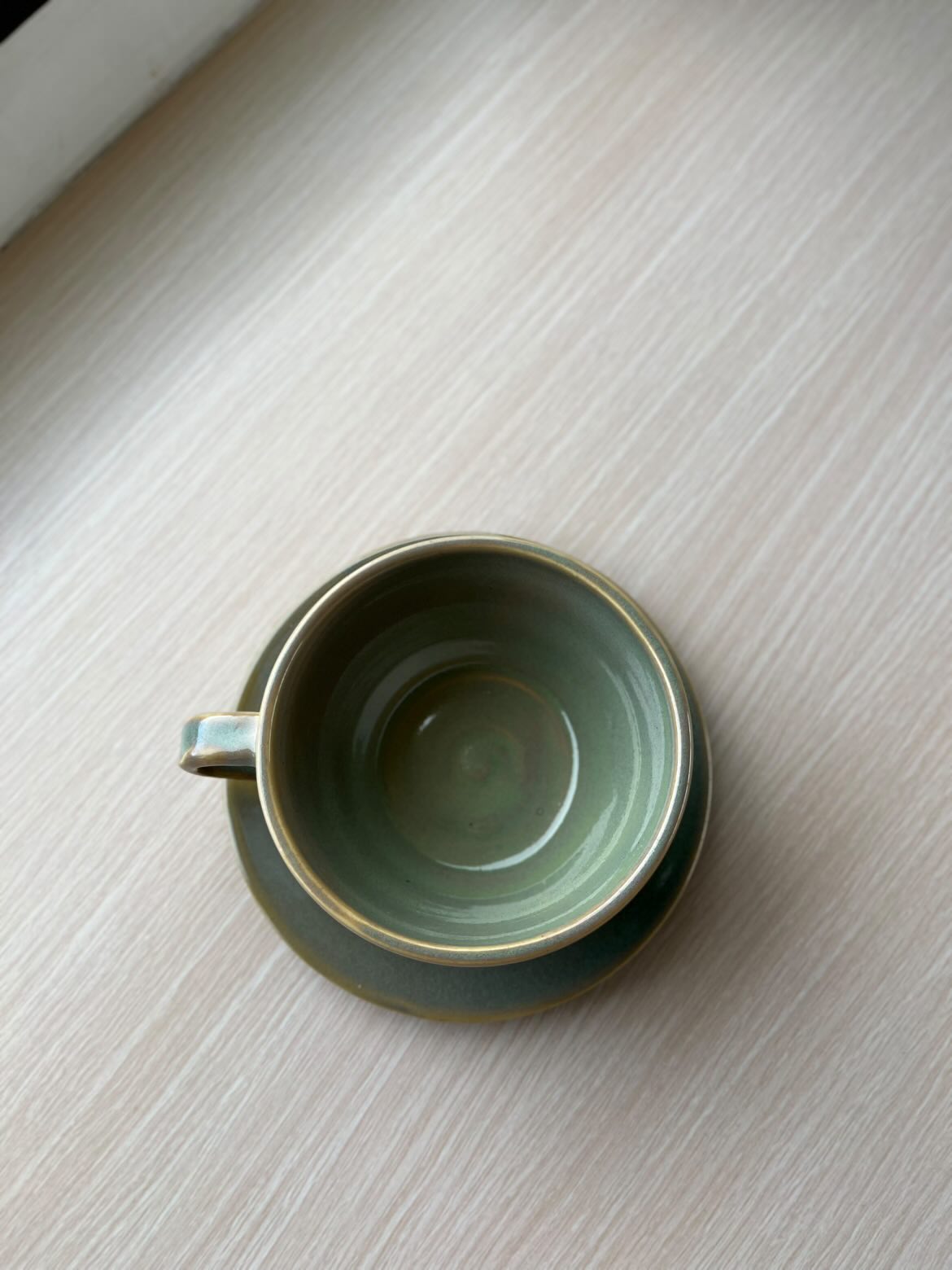 Cup & Saucer (Blue and Green)