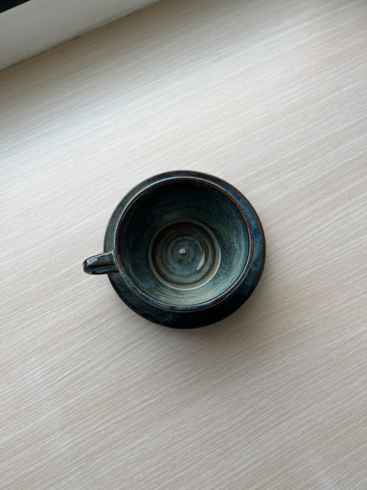 Cup & Saucer (Blue and Green)