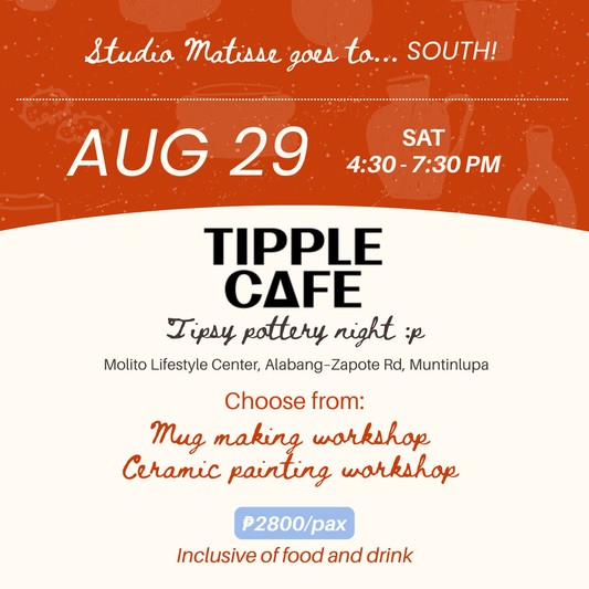 August 29 4:30 - 7:30 PM | Studio Matisse x Tipple Cafe Molito