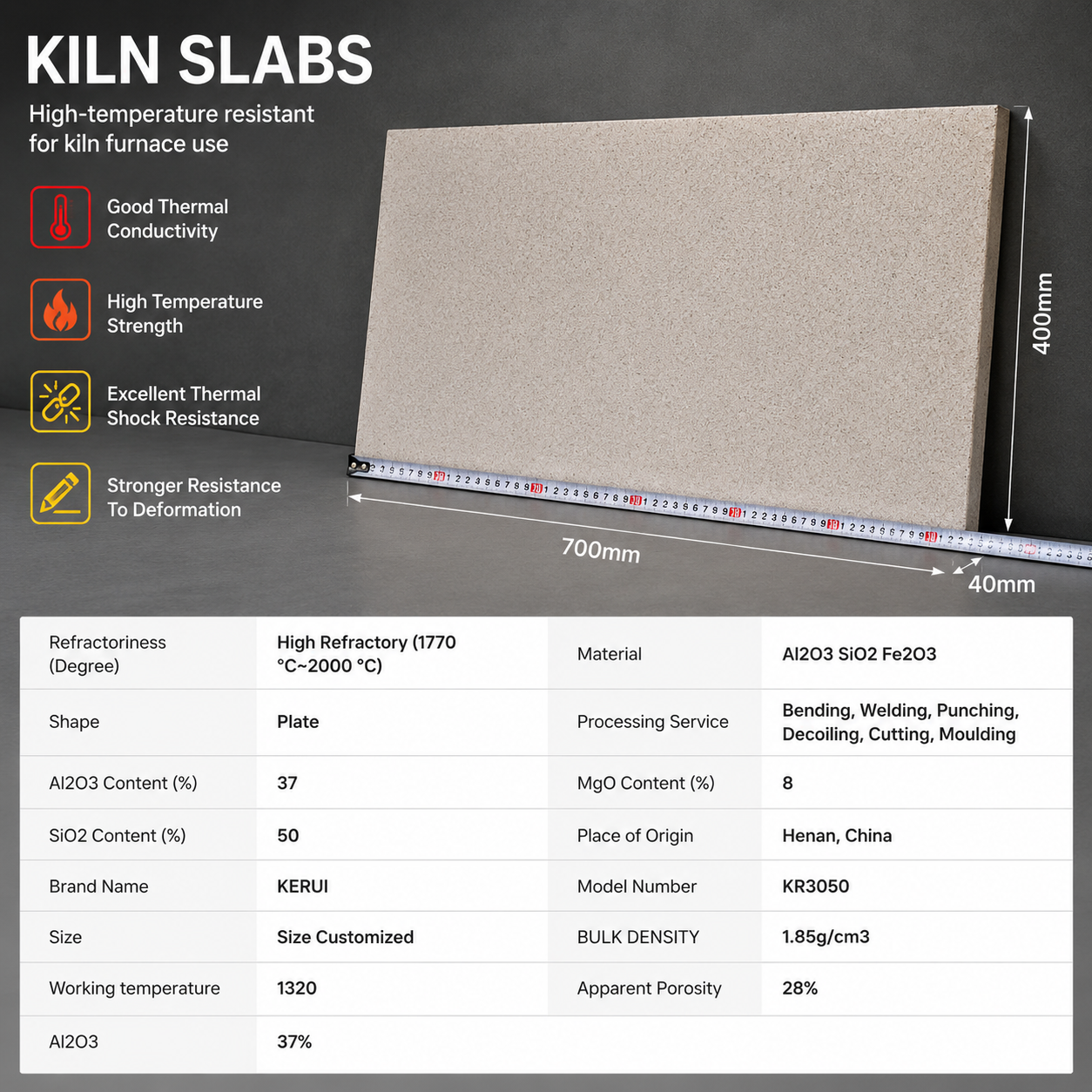 Kiln Slab (10 pcs.)